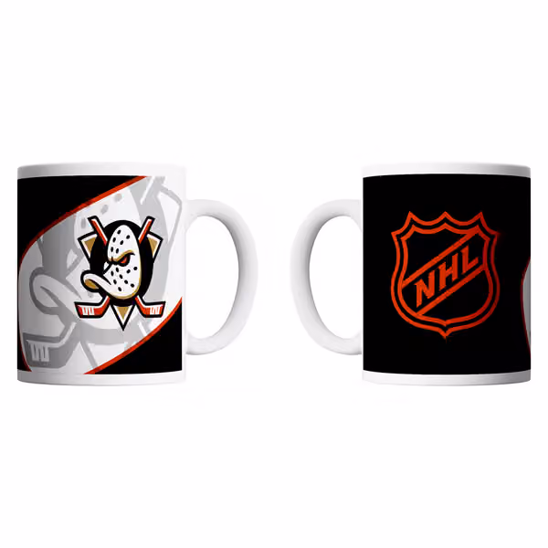 Anaheim Ducks Shadow Logo & Shield NHL Mug (330 ml) view 1