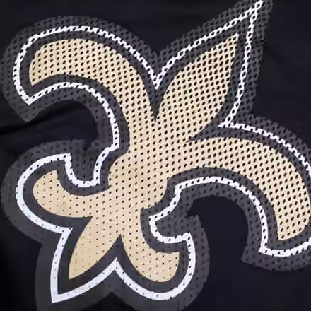 New Orleans Saints Defender Dot Faded NFL Hoodie Black view 4