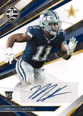 2021 Panini Limited Football Hobby Box NFL view 2