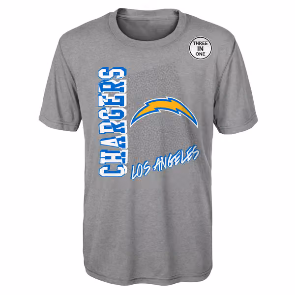 Los Angeles Chargers NFL Football 3-in-1 Combo Shirt Set (YOUTH) view 2