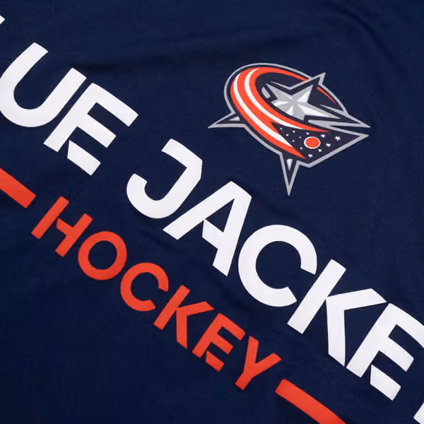 Columbus Blue Jackets 2025/26 Authentic Pro Rink Tech NHL T-Shirt Navy view 3