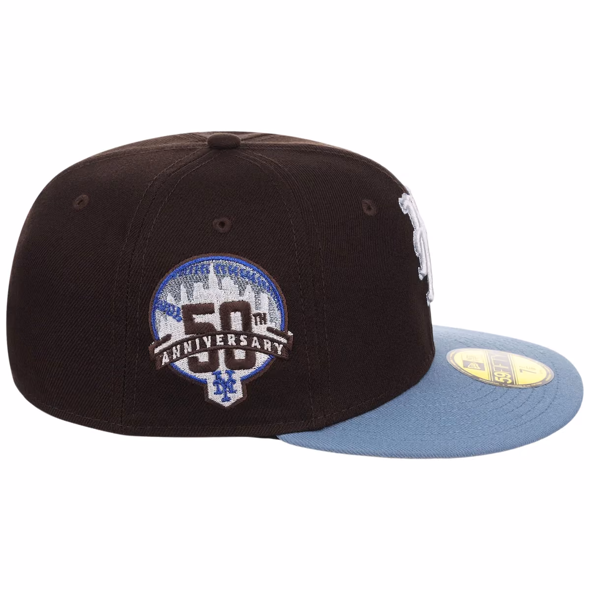New York Mets MLB Driftwood Fade New Era 59FIFTY detail view