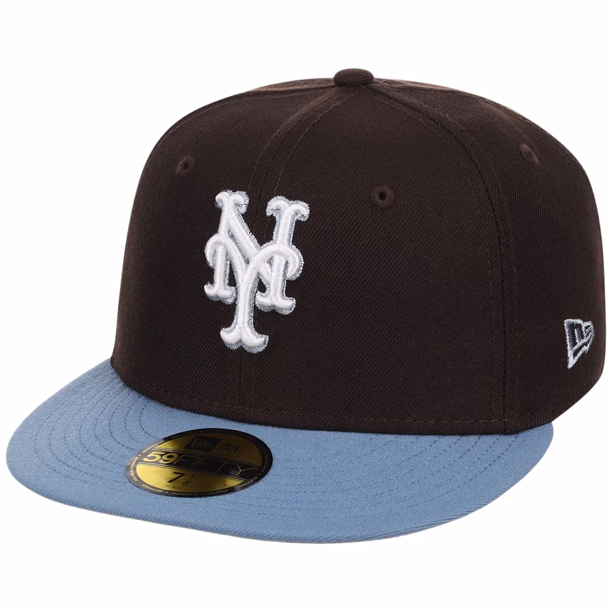 New York Mets MLB Driftwood Fade New Era 59FIFTY detail view