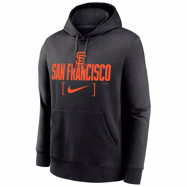San Francisco Giants Nike Club Slack MLB Hoodie Black view 1