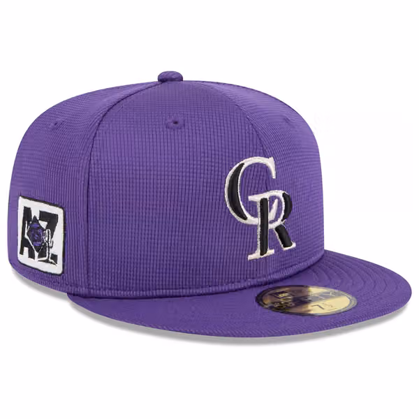 Colorado Rockies 2025 MLB Spring Training 59FIFTY Fitted Cap Purple product photo
