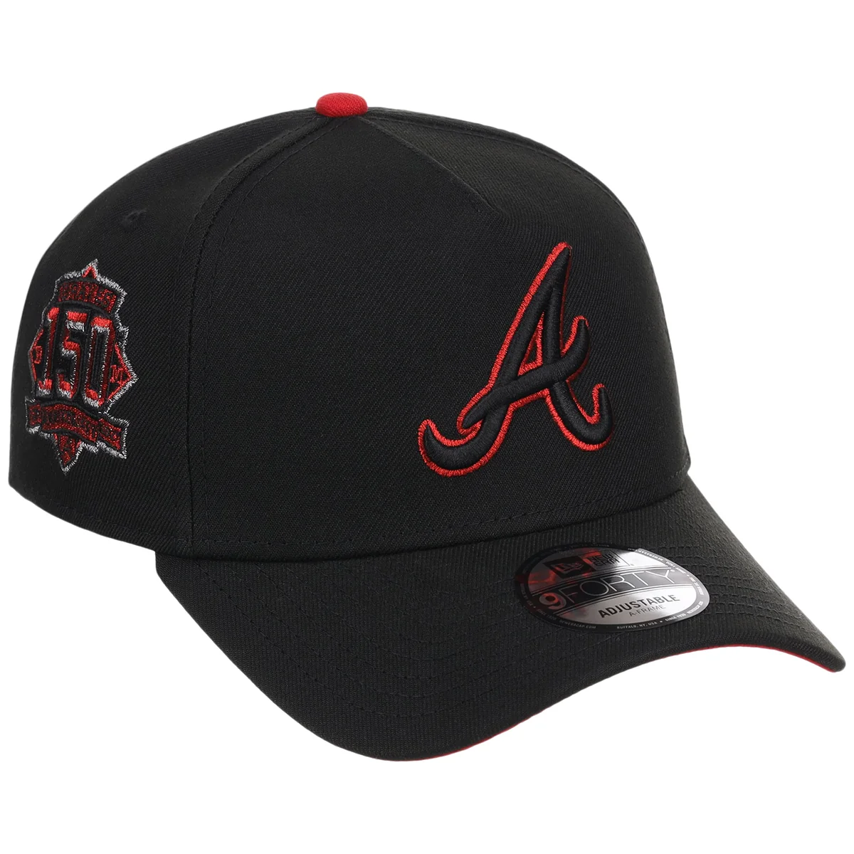 Atlanta Braves MLB Midnight Massacre New Era 9FORTY front view