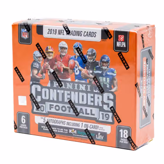 2019 Panini Contenders Football Hobby Box NFL view 1