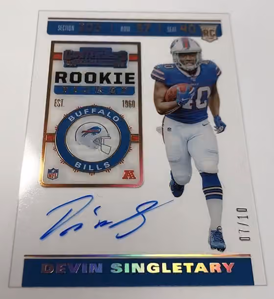 2019 Panini Contenders Football Hobby Box NFL view 5