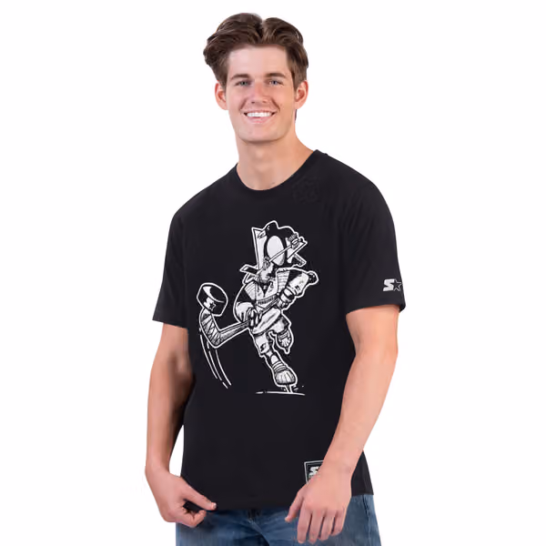 Pittsburgh Penguins Starter BLACK ICE NHL T-Shirt view 1