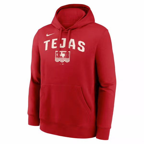 Texas Rangers City Connect Club MLB Hoodie Red view 1