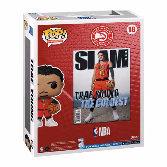 Funko POP! #18 Trae Young Atlanta Hawks Slam Magazine Cover view 3
