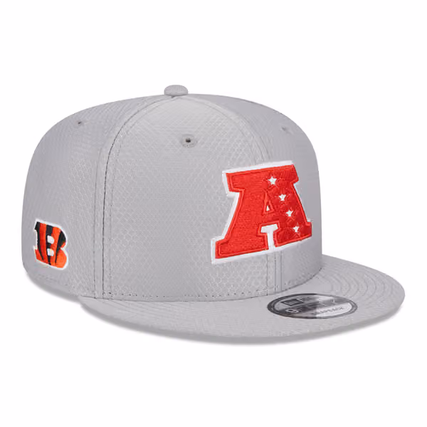 Cincinnati Bengals AFC 2024 Pro Bowl New Era 9FIFTY Snapback NFL Cap Gray product photo