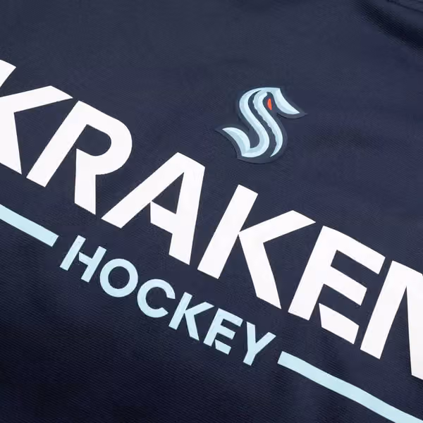 Seattle Kraken 2024/25 Authentic Pro Rink Tech NHL Hoodie Navy view 3