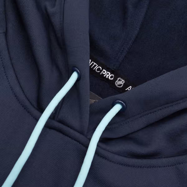 Seattle Kraken 2024/25 Authentic Pro Rink Tech NHL Hoodie Navy view 4