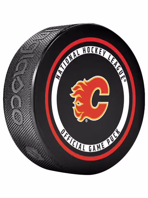Calgary Flames 2026-27 NHL Official Game Puck view 3