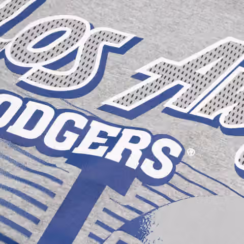 Los Angeles Dodgers Sport Classics Oversized MLB T-Shirt Gray view 3
