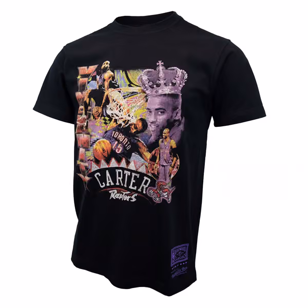 Vince Carter Toronto Raptors Mitchell & Ness Vintage Hype NBA Tee Black view 1