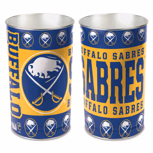 Buffalo Sabres WinCraft Metal NHL Wastebasket view 1
