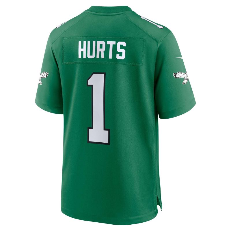 Jalen Hurts #1 Philadelphia Eagles Classic Game NFL Jersey Green view 2