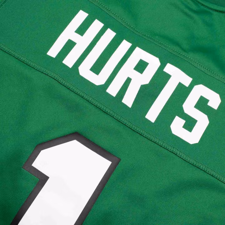 Jalen Hurts #1 Philadelphia Eagles Classic Game NFL Jersey Green view 4