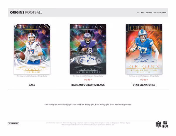 2025 Panini Origins Football NFL Hobby Box view 2