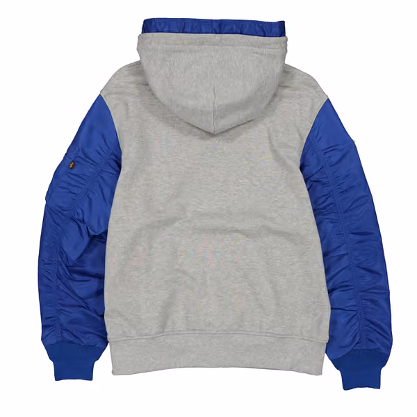 Los Angeles Dodgers Alpha Industries MA-1 MLB Full-Zip Fleece Jacket view 2