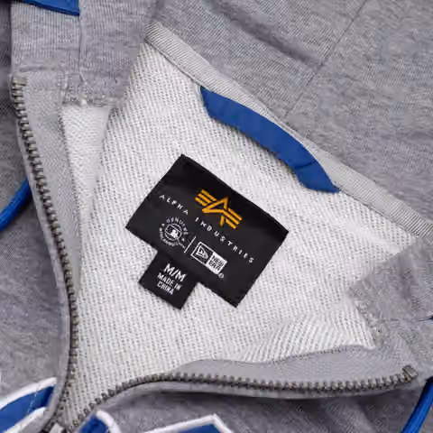 Los Angeles Dodgers Alpha Industries MA-1 MLB Full-Zip Fleece Jacket view 5