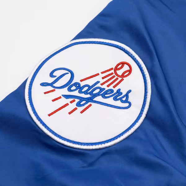 Los Angeles Dodgers Alpha Industries MA-1 MLB Full-Zip Fleece Jacket view 4