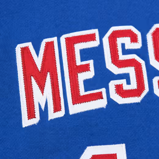 Mark Messier #11 New York Rangers 1993-94 Mitchell & Ness NHL Hoodie Blue view 5