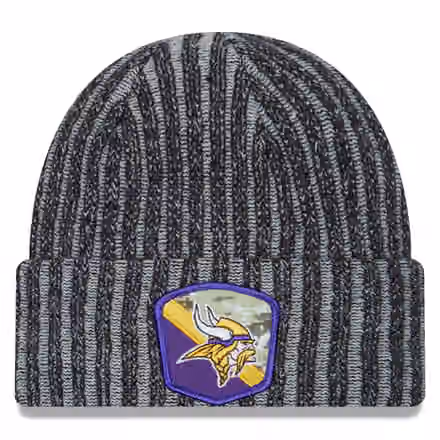 Minnesota Vikings 2023 NFL Salute to Service New Era Knit Hat product photo