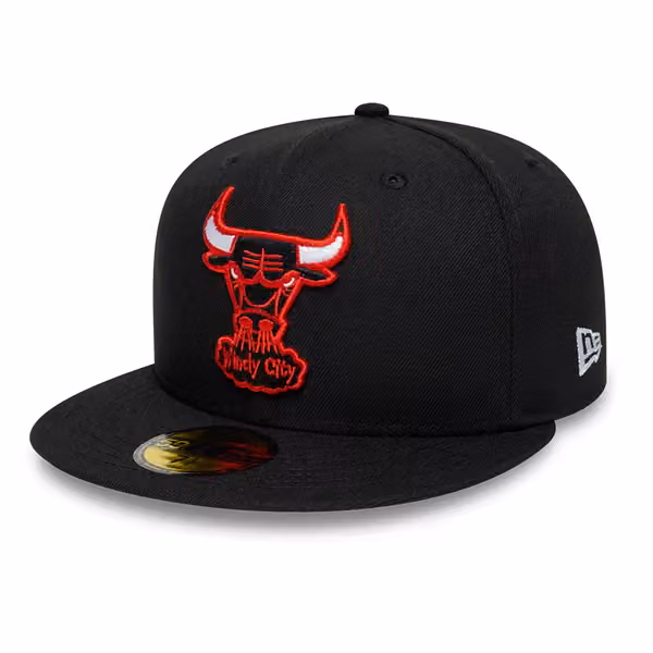 Chicago Bulls Windy City NBA Hardwood Classics 59FIFTY Fitted Cap Black product photo