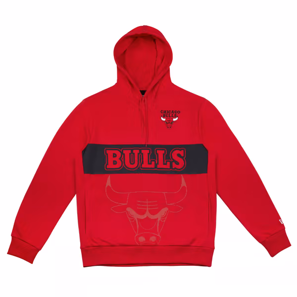 Chicago Bulls Paris Games New Era NBA Hoodie Red view 1