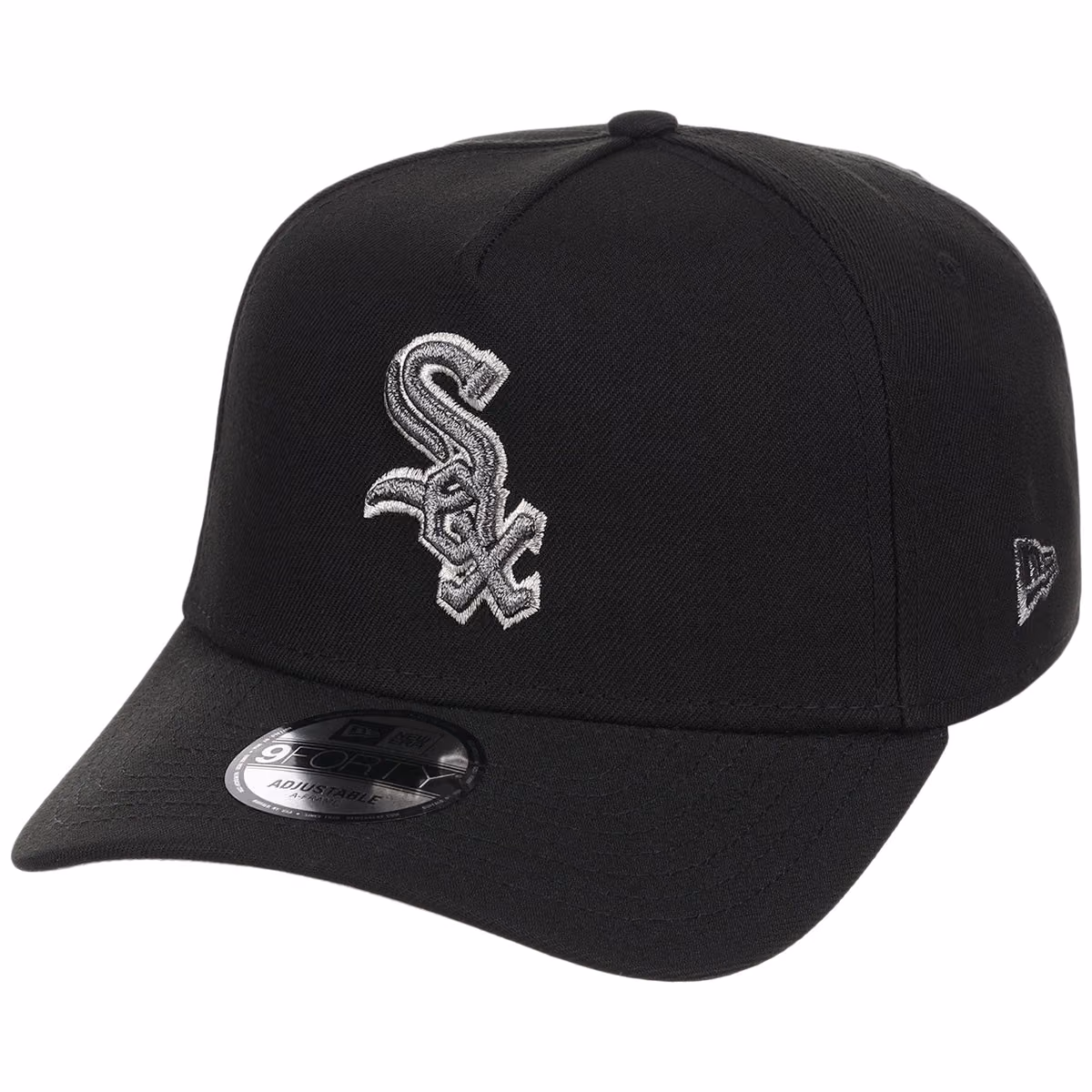 Chicago White Sox MLB Liquid Titanium New Era 9FORTY A-Frame detail view