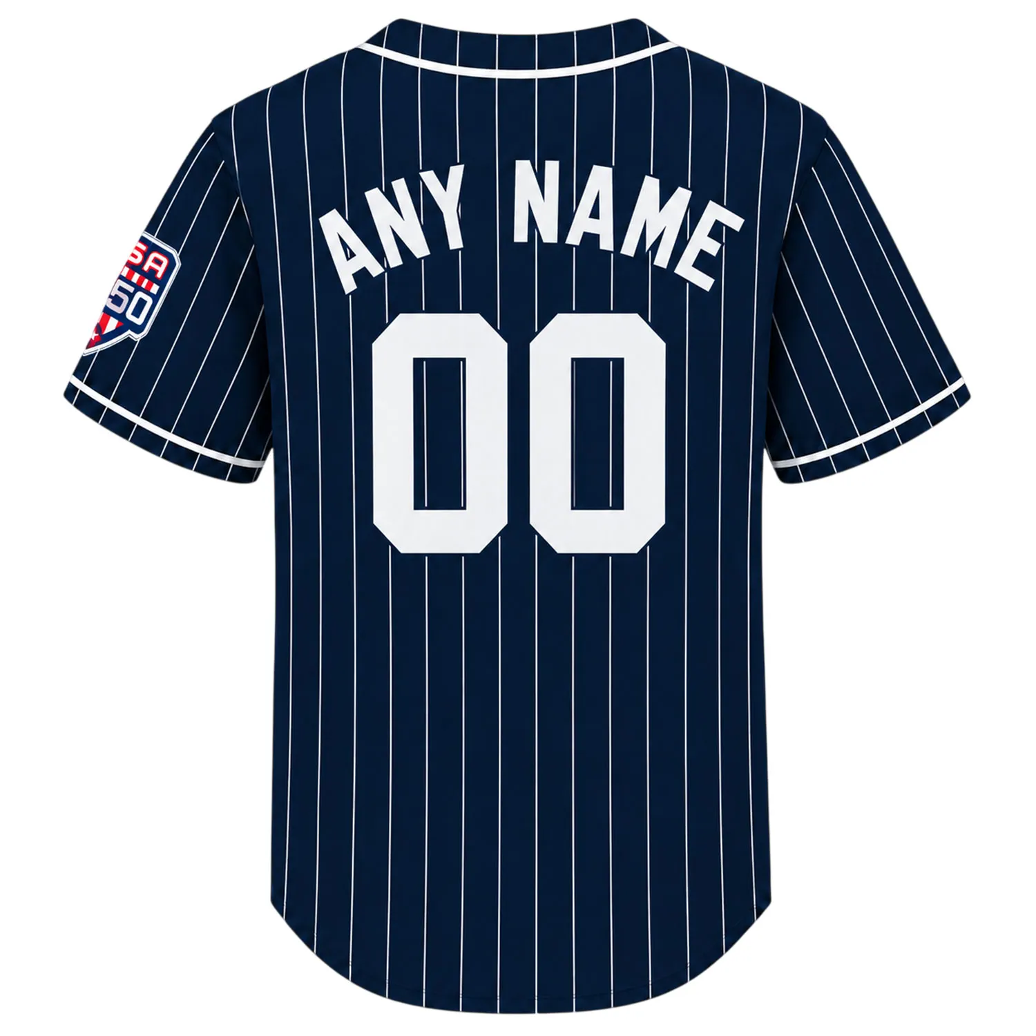 New York Yankees Navy Pinstripe Jersey Dynamic Retro Style
