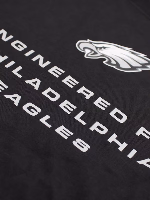 Philadelphia Eagles 2026 NFL Sideline Bold Arch Dri-Fit Long Sleeve T-Shirt Black view 3
