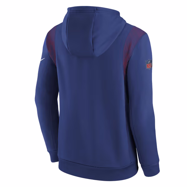 New York Giants 2021 NFL Sideline Nike Therma Hoodie (YOUTH) view 3