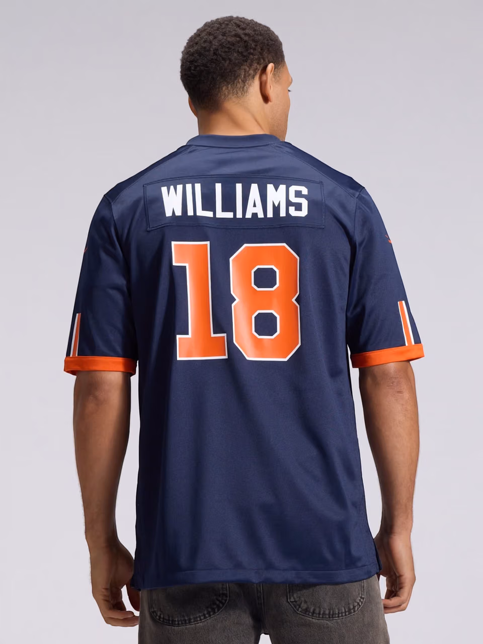 Caleb Williams #18 Chicago Bears 2026 Rivalries Game NFL Jersey Navy view 4