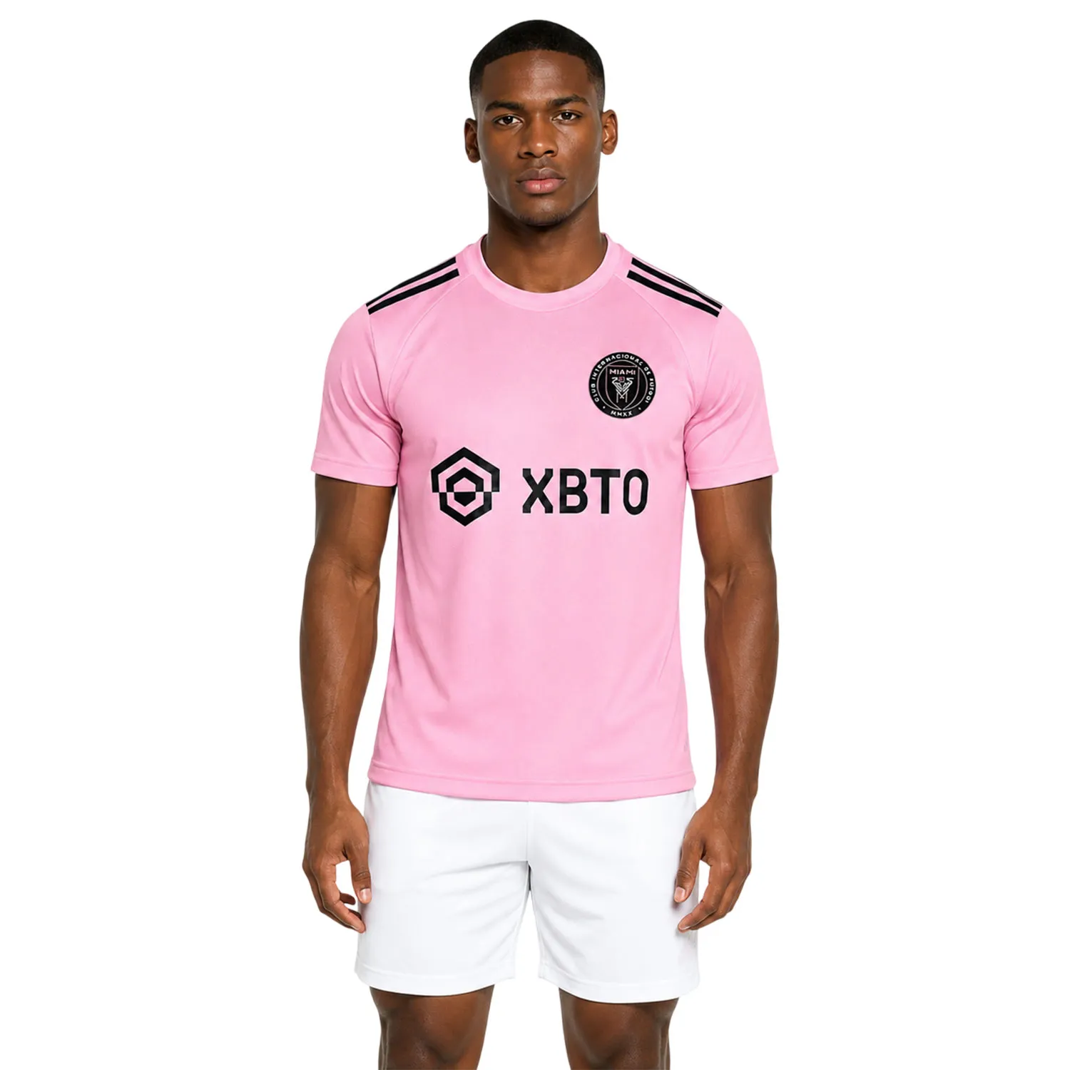 Inter Miami Pink Jersey Lionel Messi Bold Soccer Jersey