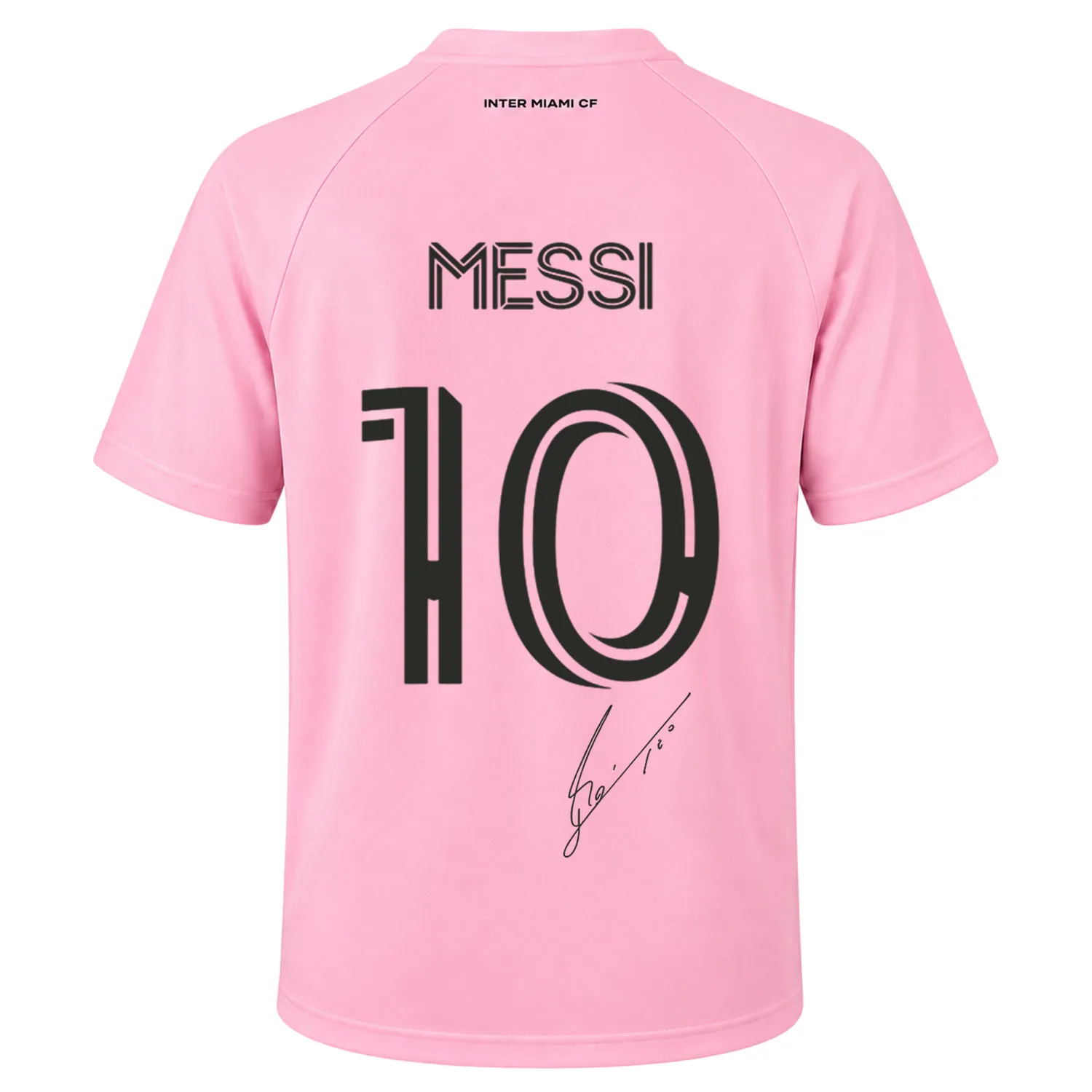 Inter Miami Pink Jersey Lionel Messi Bold Soccer Jersey