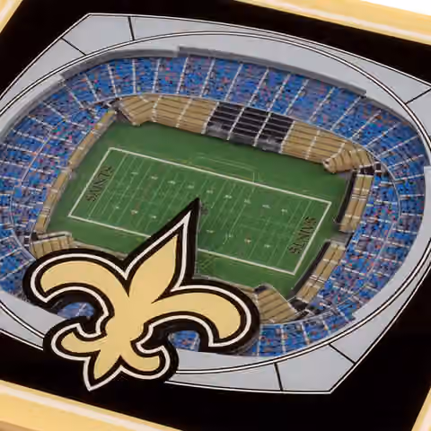 New Orleans Saints YouTheFan 3D NFL Stadium Coasters (2-Piece) view 2
