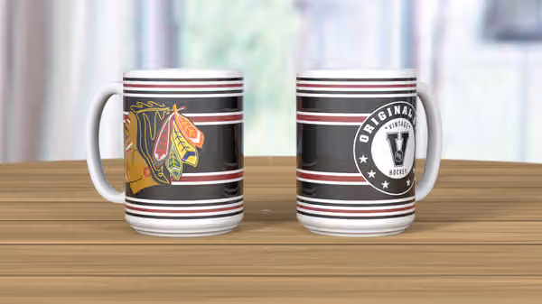 Chicago Blackhawks Original Six Jumbo Mug (440 ml) view 2