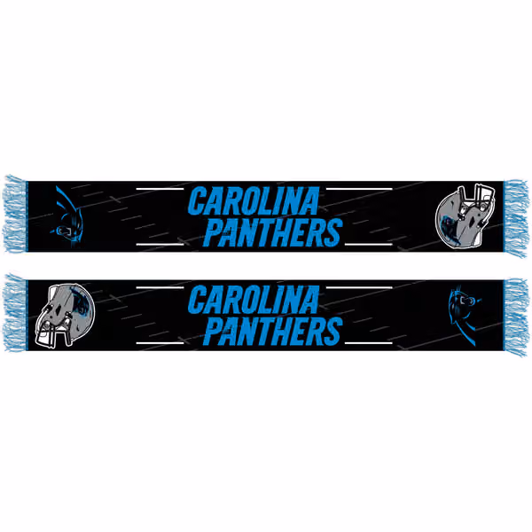 Carolina Panthers Wordmark NFL Scarf view 1