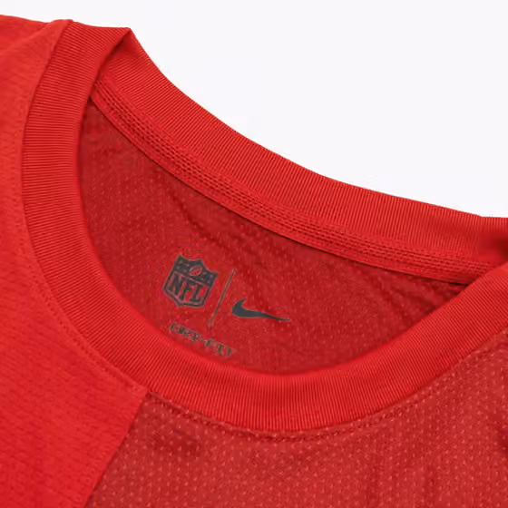 Tampa Bay Buccaneers 2025 NFL Sideline Nike Dri-FIT Coach UV Top Red view 4