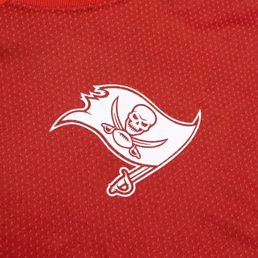 Tampa Bay Buccaneers 2025 NFL Sideline Nike Dri-FIT Coach UV Top Red view 3