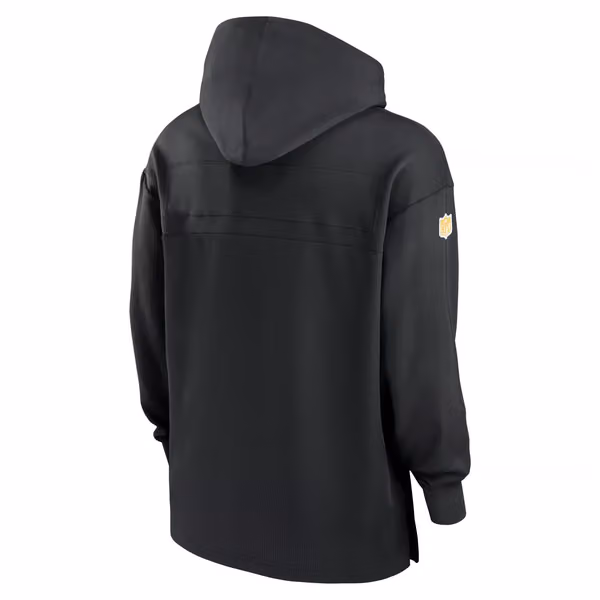 Pittsburgh Steelers2024 NFL On-Field Sideline Nike Jersey Hoodie Black view 2