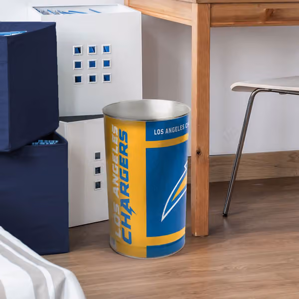 Los Angeles Chargers Team Logo NFL Wastebasket view 2