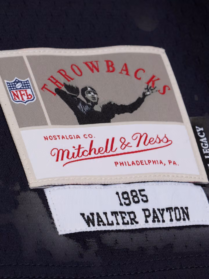 Walter Payton #34 Chicago Bears 1985 Legacy Throwback NFL Jersey Navy view 3