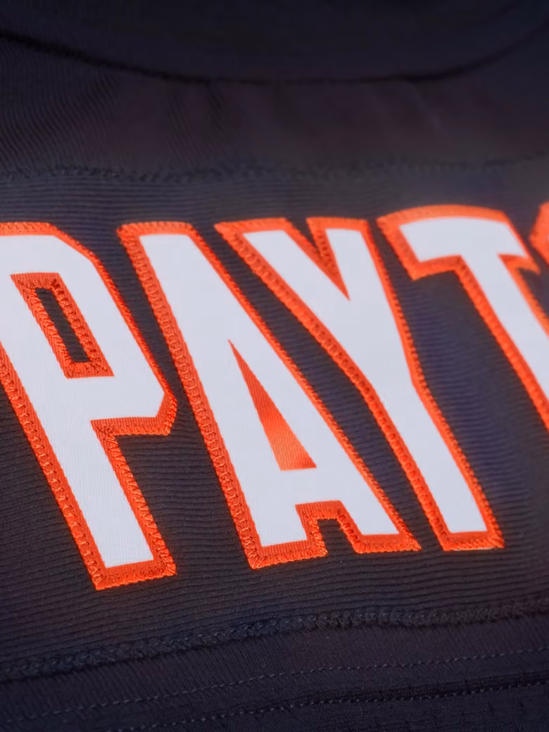 Walter Payton #34 Chicago Bears 1985 Legacy Throwback NFL Jersey Navy view 4
