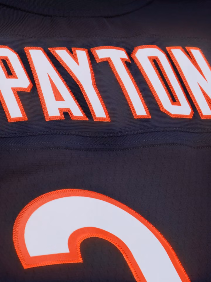 Walter Payton #34 Chicago Bears 1985 Legacy Throwback NFL Jersey Navy view 6