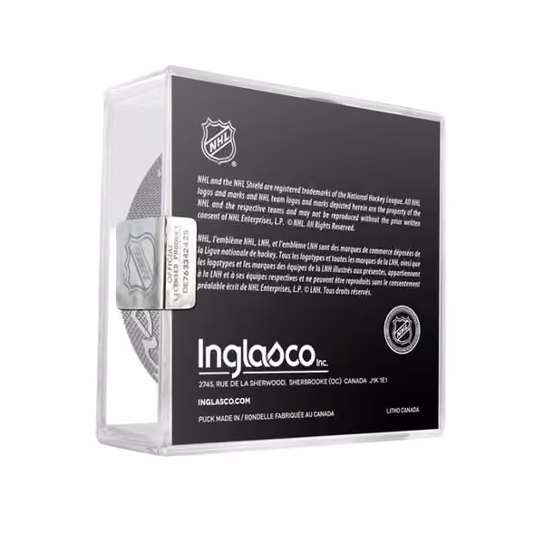 Columbus Blue Jackets 20th Anniversary NHL Official Game Puck view 2